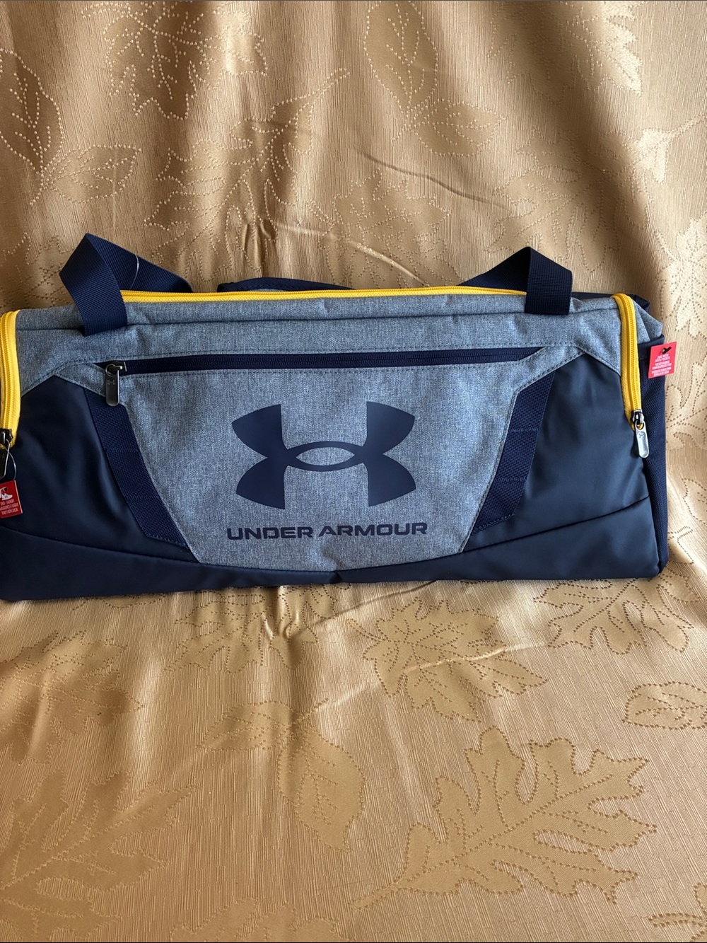 Under Armour Navy, Gray & Yellow Duffel Bag